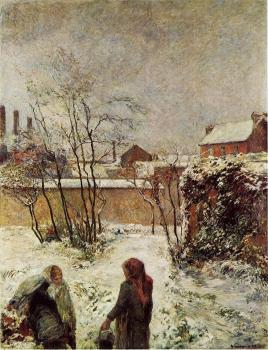 保羅 高更 The Garden in Winter, rue Carcel